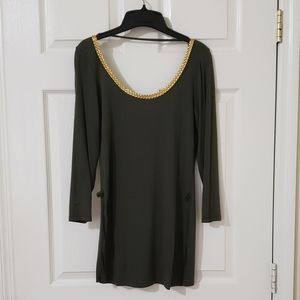 Bodycon Olive Green mini Dress